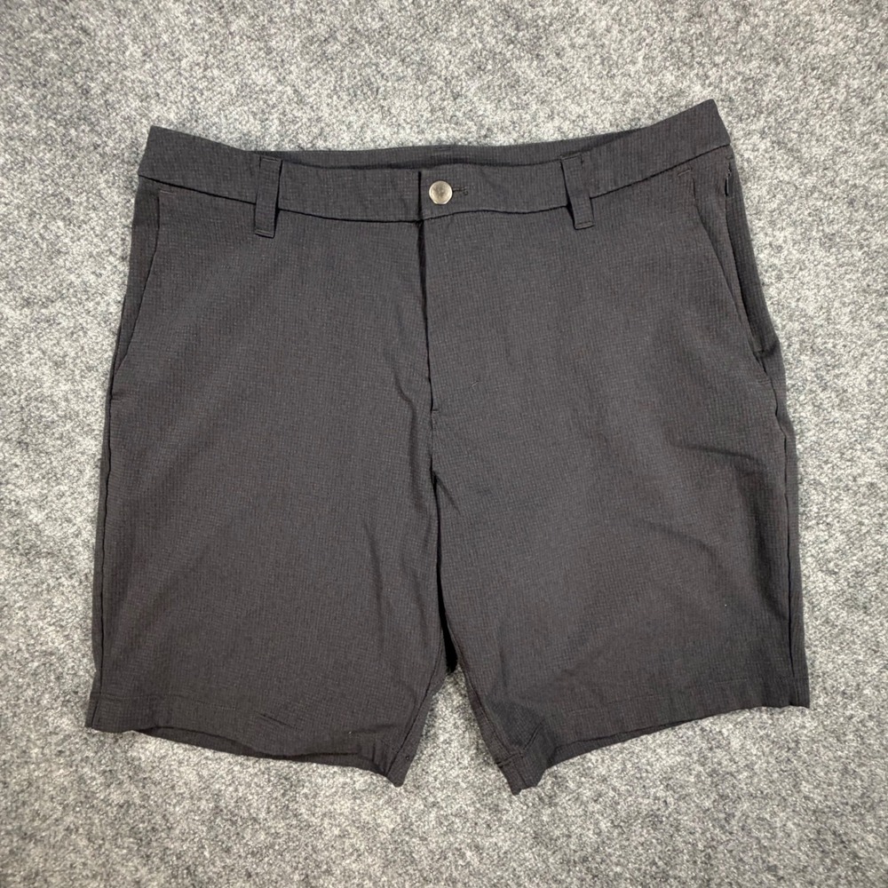 Lululemon Commission Short 9 Classic Fit Mens 34 Charcoal Grey Ripstop 0678